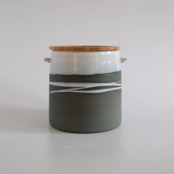 Greystone Jar with Wooden Lid