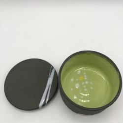 Lidded Jar – Green Interior