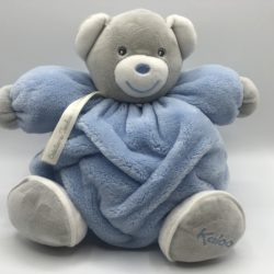 CHUBBY Teddy Bear Blue & Grey- MEDIUM 25cm