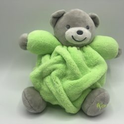 CHUBBY Teddy Bear Green & Grey- Small 18cm