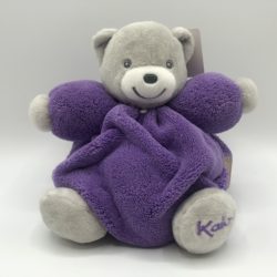 CHUBBY Teddy Bear Purple & Grey- Small 18cm