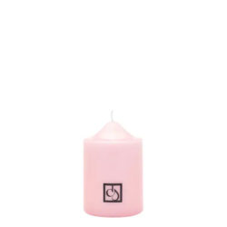 Small Pink Pillar Candle