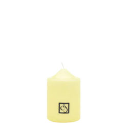 Small Yellow Pillar Candle