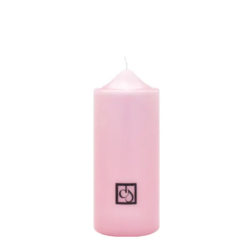 Medium Pink Pillar Candle