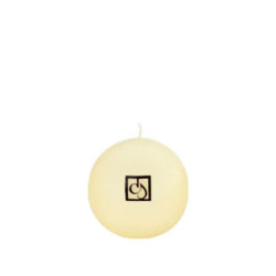 Ivory Ball Candle 4′